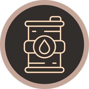 Modern gaz ikonunun vektör illüstrasyonu