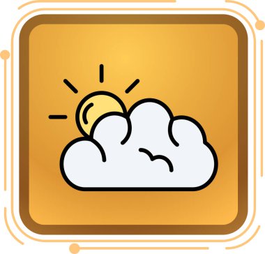 hava simgesi vektör illüstrasyonu