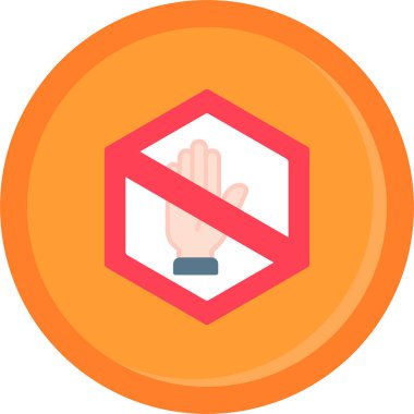 İçki yasağı işareti olan el.