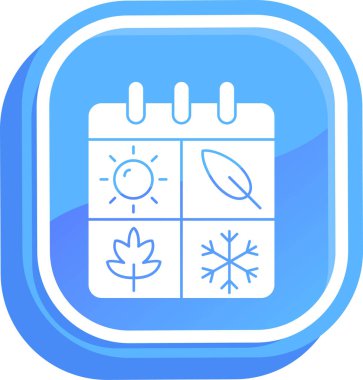 Takvim simgesi, vektör çizimi