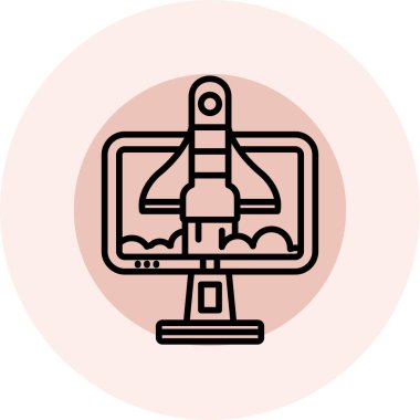 uydu anten ikonu vektör illüstrasyonu