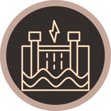 Bir bina simgesinin vektör illüstrasyonu