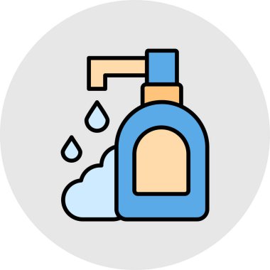 su şişesi simge vektör çizim