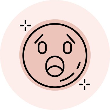 Gözleri kapalı vektör tasarımlı emoji ifadesi