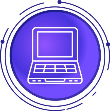 Bilgisayar. Web simgesi basit illüstrasyon