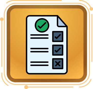 Moda biçimi izole edilmiş arkaplanda kontrol listesi simgesine sahip pano