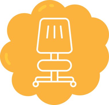 Ofis. Web simgesi basit illüstrasyon