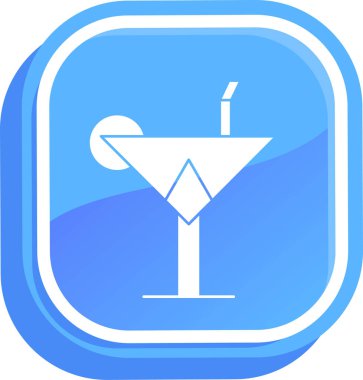 Buz simgeli cam, vektör illüstrasyonu