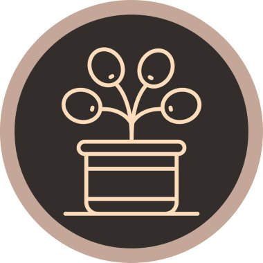 bitki simgesi vektör illüstrasyonu