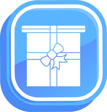 Hediye. Web simgesi basit illüstrasyon