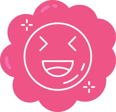 yüz simgesi, vektör çizimi