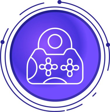 oyun simgesi vektör çizimi