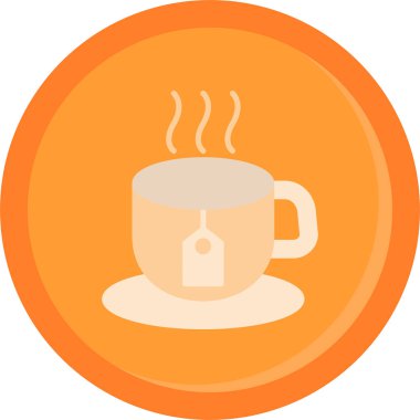 kahve fincanı ikonu vektör illüstrasyonu