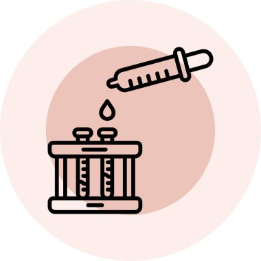 Tıp ve modern ikonun vektör illüstrasyonu