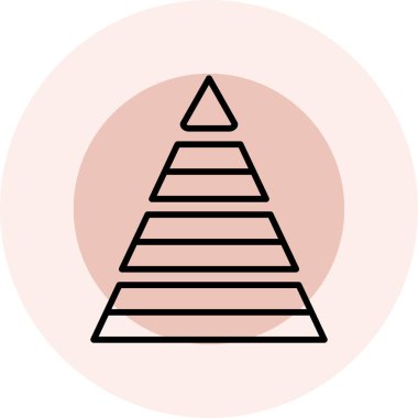 Piramit simgesinin vektör çizimi