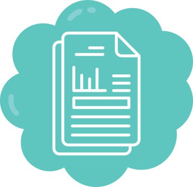 Belge simgesinin vektör illüstrasyonu