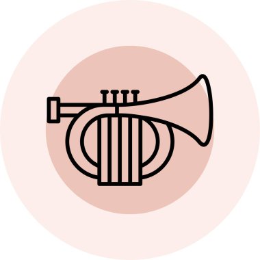 Müzik simgesinin vektör illüstrasyonu