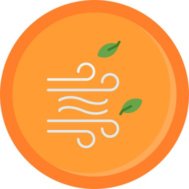 Beyaz çemberli kırmızı bir yaprağın vektör çizimi