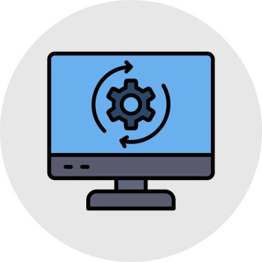 seo modern simgesinin vektör illüstrasyonu