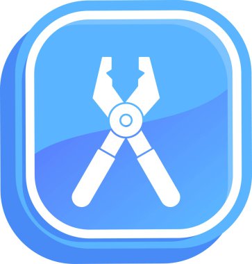 İngiliz anahtarı simgesi vektör illüstrasyonu