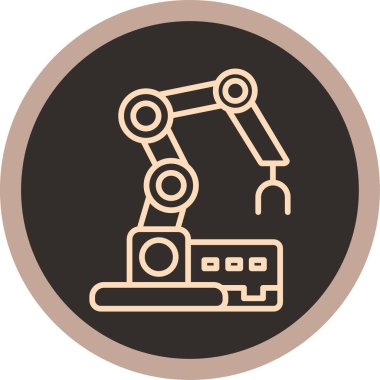 robot. Web simgesi basit illüstrasyon