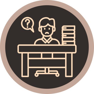 Bir kişi simgesinin vektör illüstrasyonu