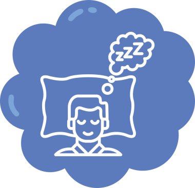 Düşünüyorum. Web simgesi basit illüstrasyon