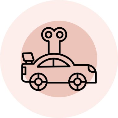 - Araba. Web simgesi basit illüstrasyon