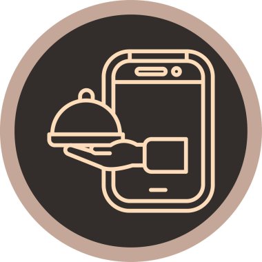 Gıda simgesinin vektör illüstrasyonu