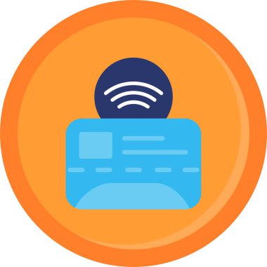 Kablosuz. Web simgesi basit illüstrasyon