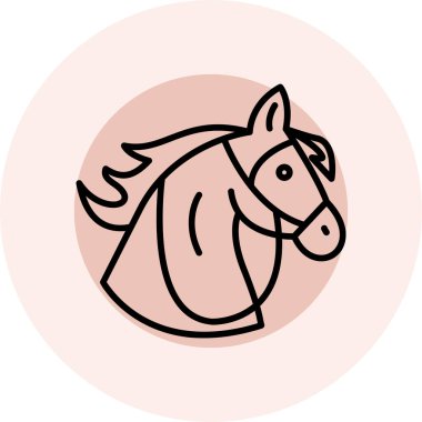 Güzel at kafası karakteri.