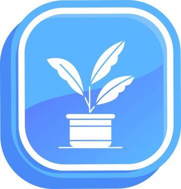 bitki simgesi, vektör illüstrasyonu