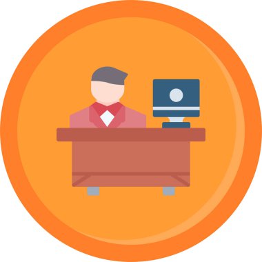 Takım & toplantısı için iş yönetimi düz simgeleri