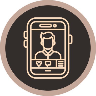 akıllı telefon simgesi vektör illüstrasyonu