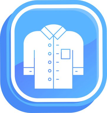 Gömlek. Web simgesi basit illüstrasyon
