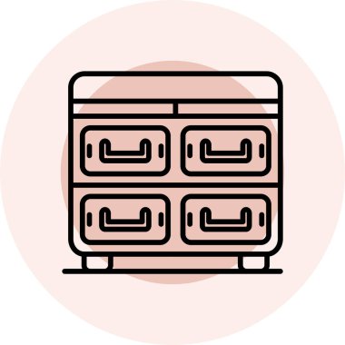 Modern bir simgenin vektör illüstrasyonu