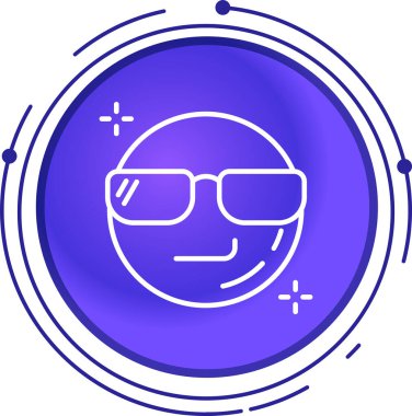 gözlük simgesi, vektör illüstrasyonu