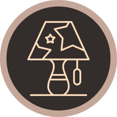 Lamba. Web simgesi basit illüstrasyon