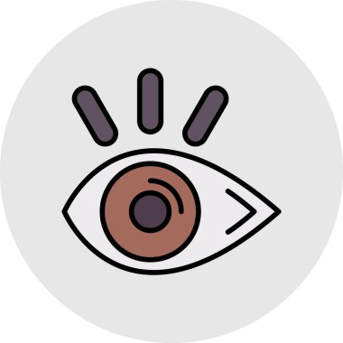 Göz. Web simgesi basit illüstrasyon