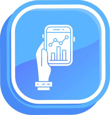 Akıllı telefon simgesi, vektör illüstrasyon tasarımı