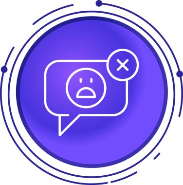 Üzücü mesaj. Basit resimleme