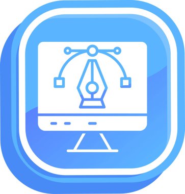 bilgisayar simgesi vektör illüstrasyonu