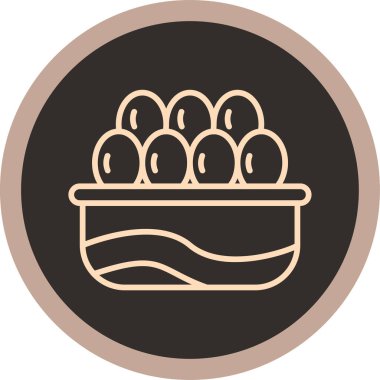 Yumurta Simgesi, Vektör illüstrasyonu