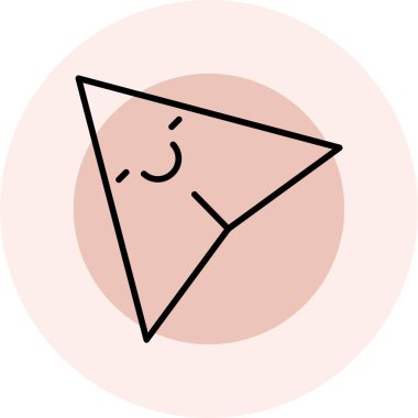 Sevimli bir karikatür kağıt düzlem simgesinin vektör çizimi