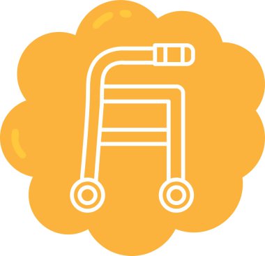 Sandalye simgesinin vektör illüstrasyonu