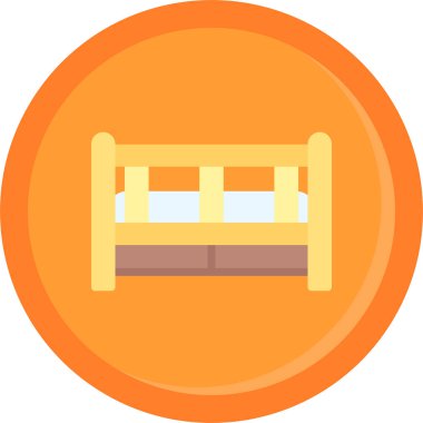 Yatak mobilyası otel simgesi