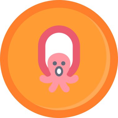 Bebeğim. Web simgesi basit illüstrasyon