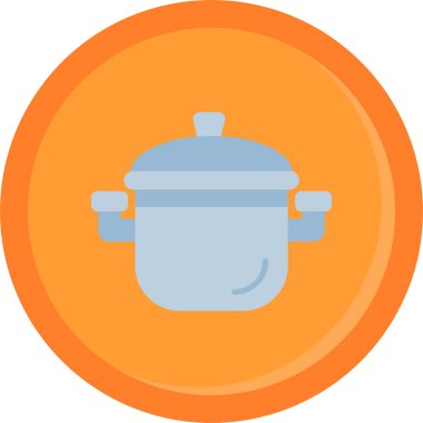 Mutfak simgesini düz bir şekilde pişirmek