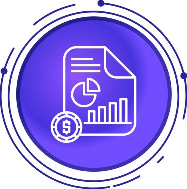 Veri analiz simgesi, vektör illüstrasyonu