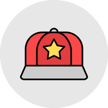 Şapka. Web simgesi vektör illüstrasyonu